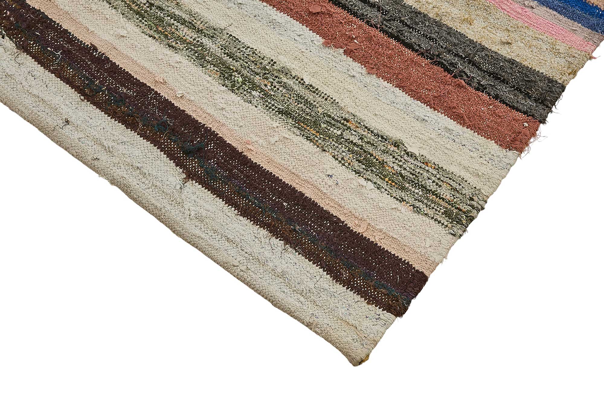 5x8 Handmade Vintage Chaput Kilim Rug - 51857