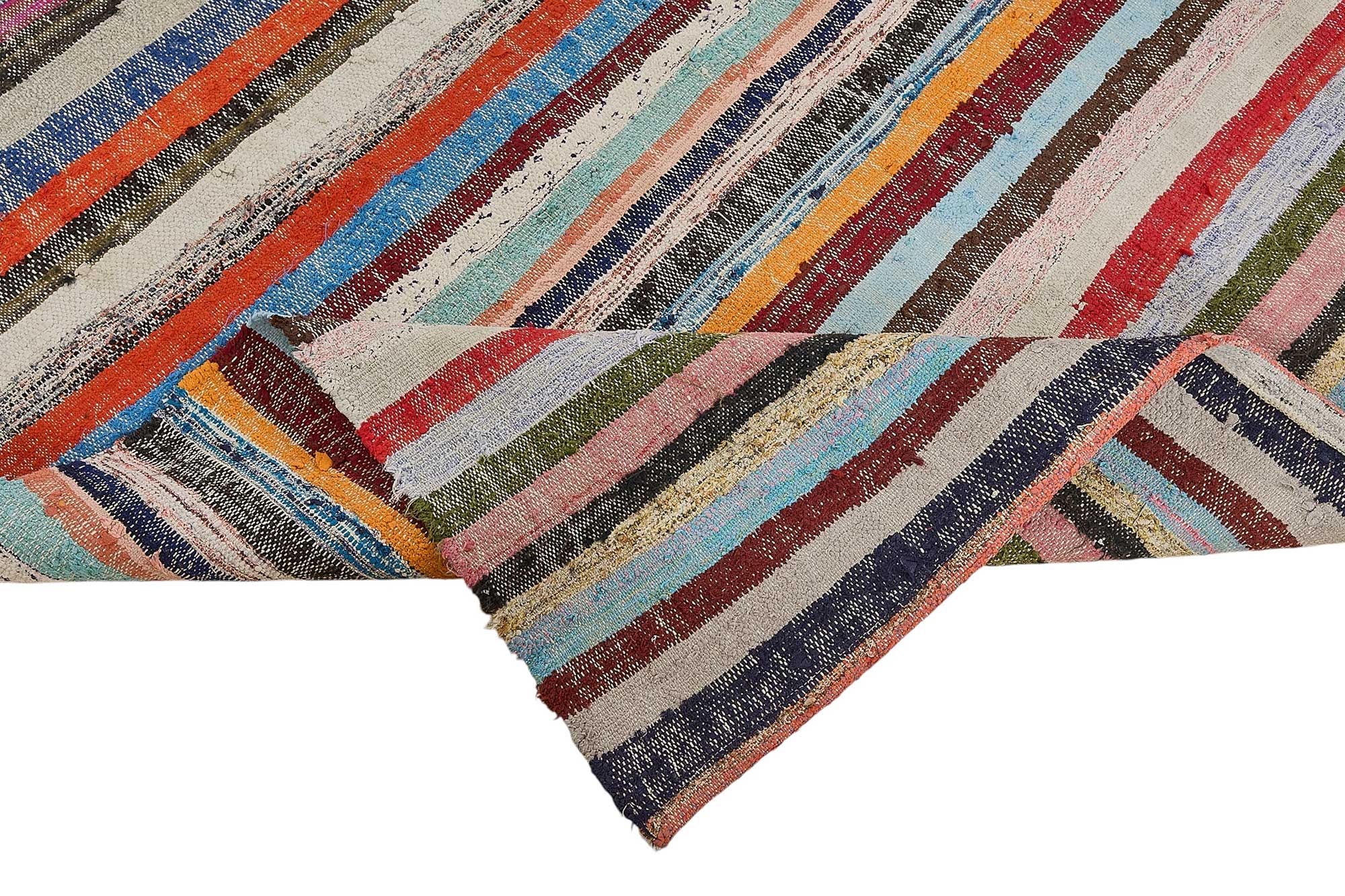 6x9 Handmade Vintage Chaput Kilim Rug - 51858
