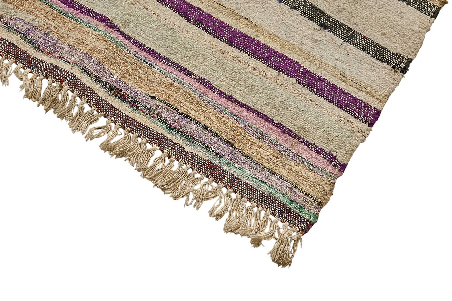 6x9 Handmade Vintage Chaput Kilim Rug - 51860