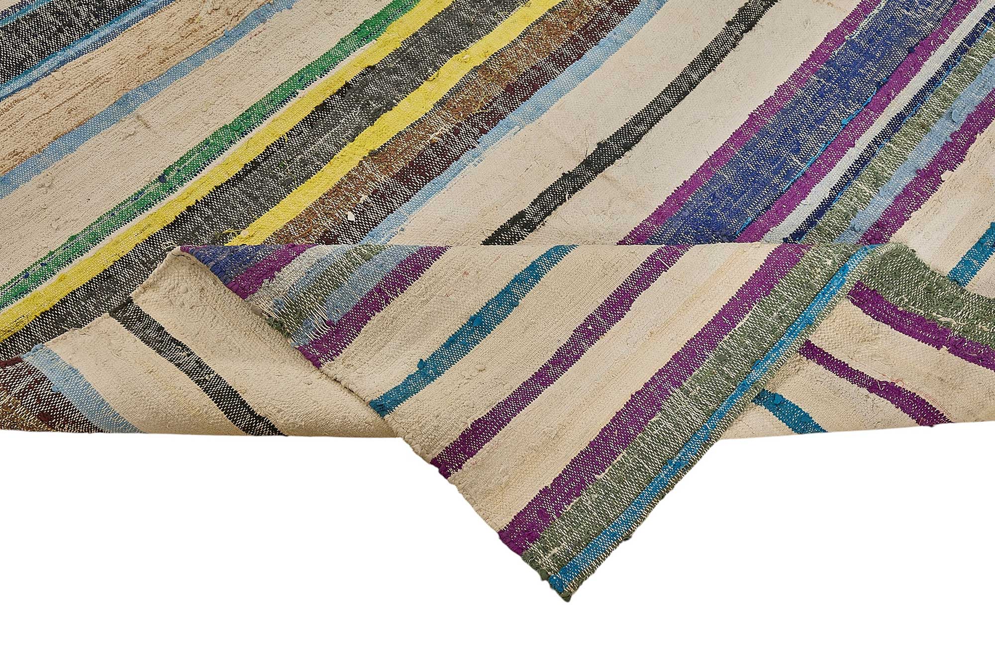 6x9 Handmade Vintage Chaput Kilim Rug - 51860
