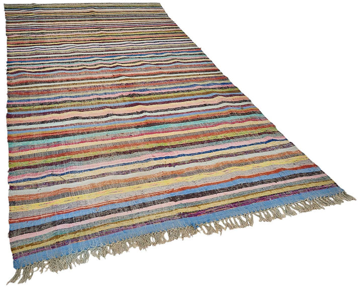 6x12 Handmade Vintage Chaput Kilim Rug - 51861