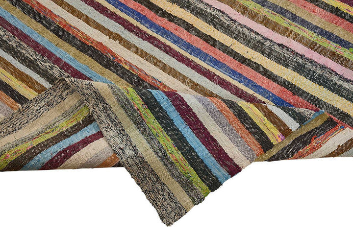 6x12 Handmade Vintage Chaput Kilim Rug - 51861