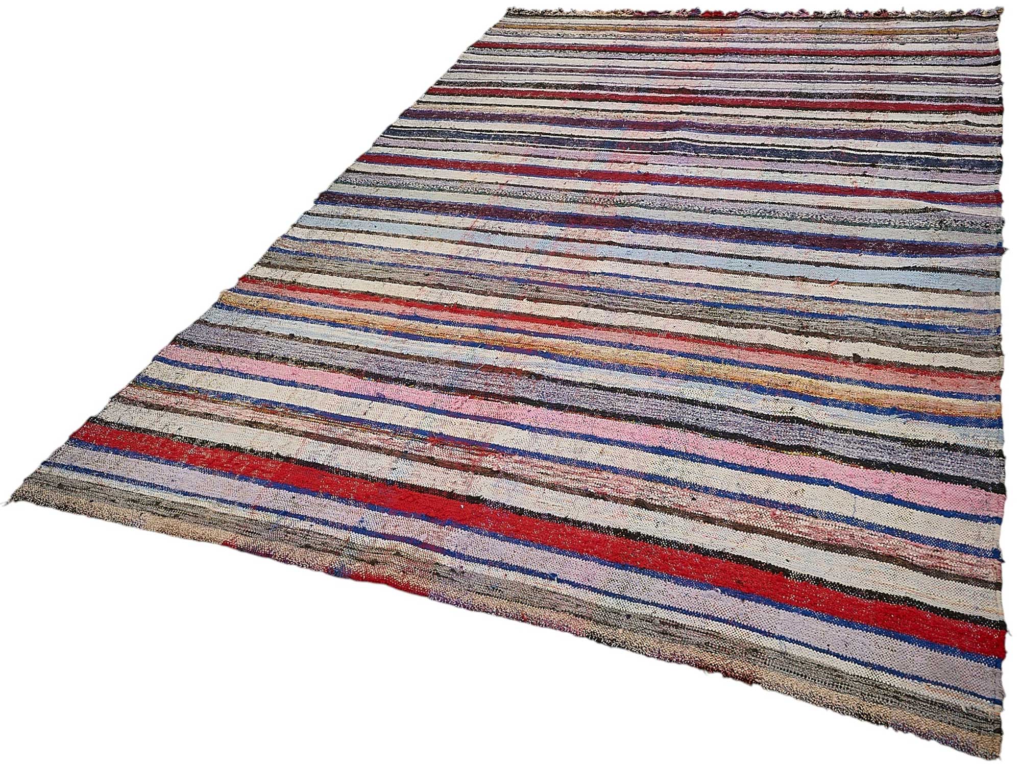 6x10 Handmade Vintage Chaput Kilim Rug - 51862