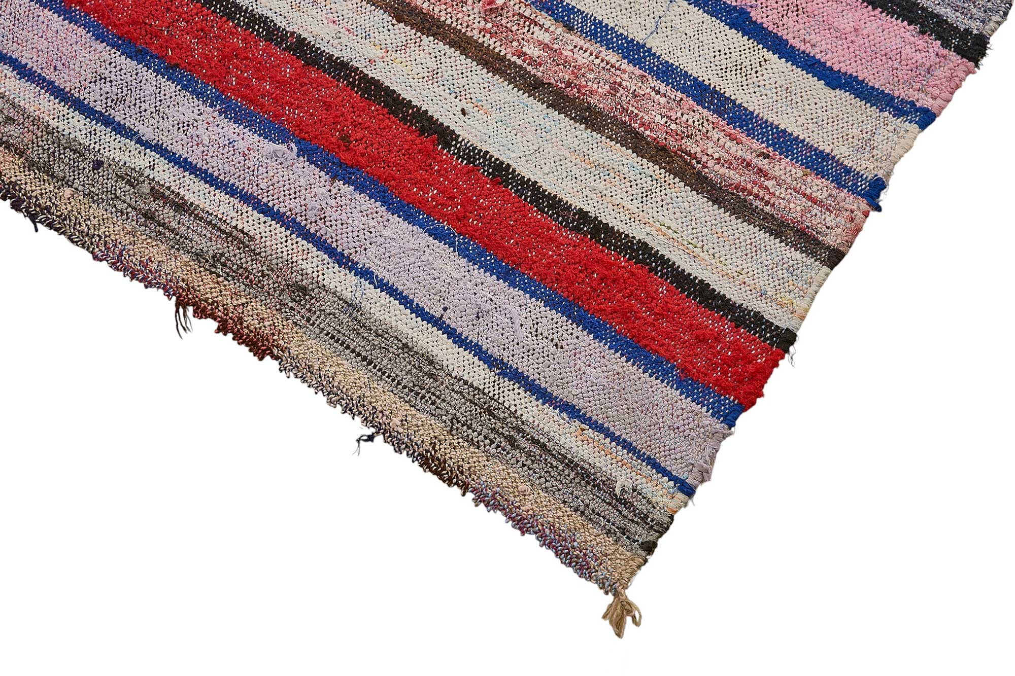 6x10 Handmade Vintage Chaput Kilim Rug - 51862