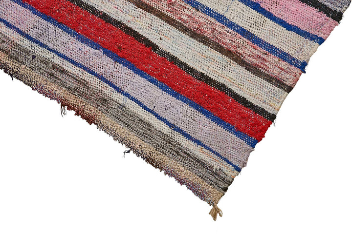 6x10 Handmade Vintage Chaput Kilim Rug - 51862