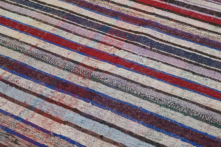 6x10 Handmade Vintage Chaput Kilim Rug - 51862