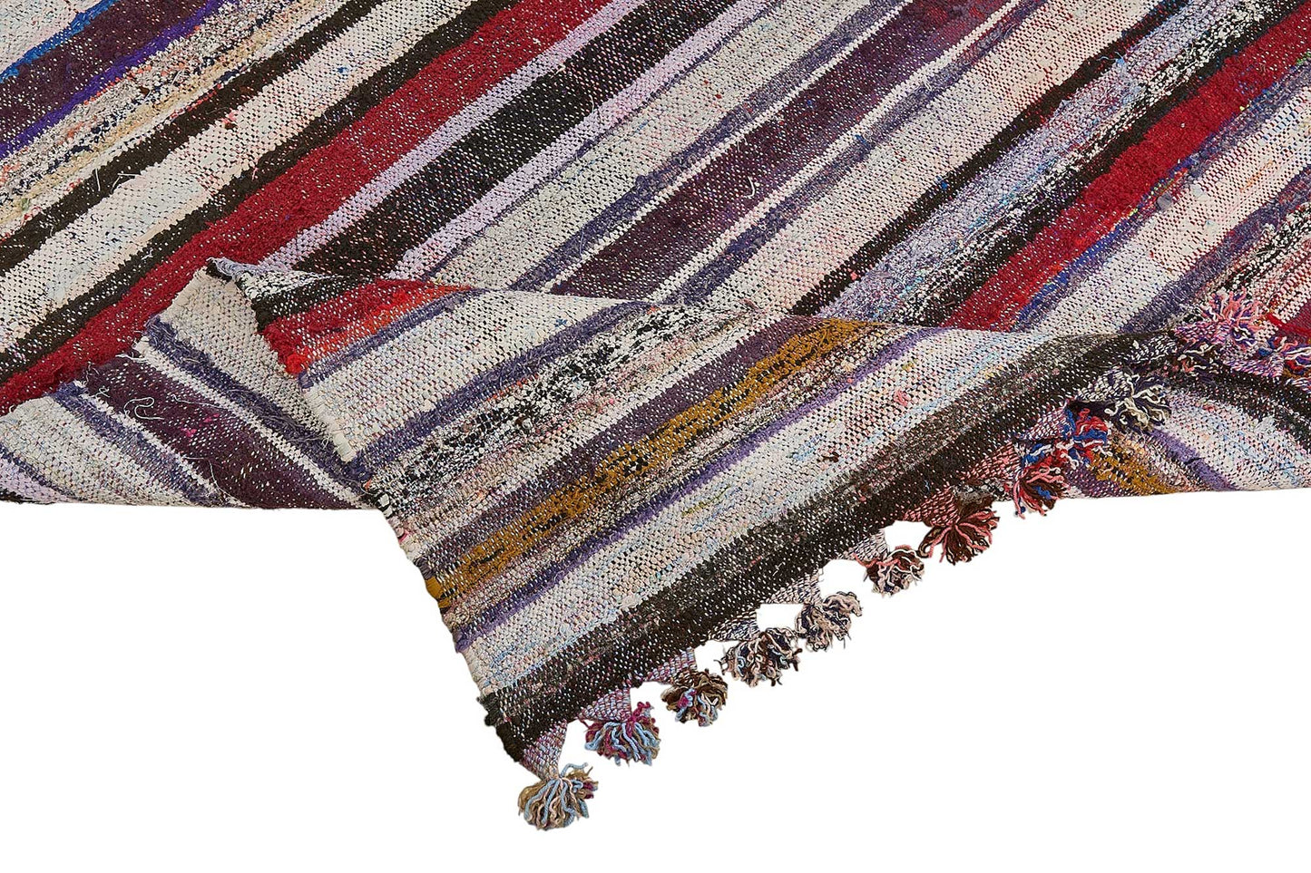 6x10 Handmade Vintage Chaput Kilim Rug - 51862