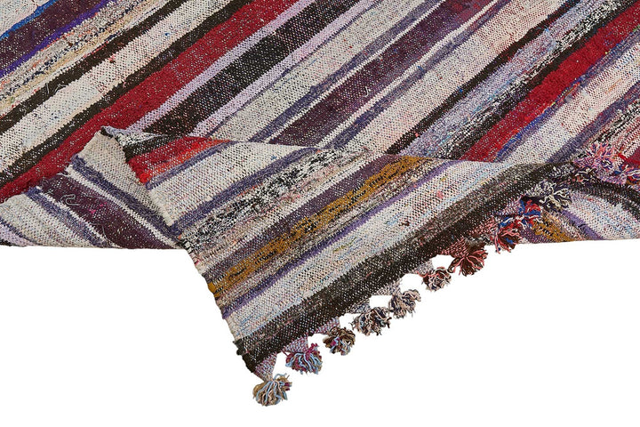 6x10 Handmade Vintage Chaput Kilim Rug - 51862