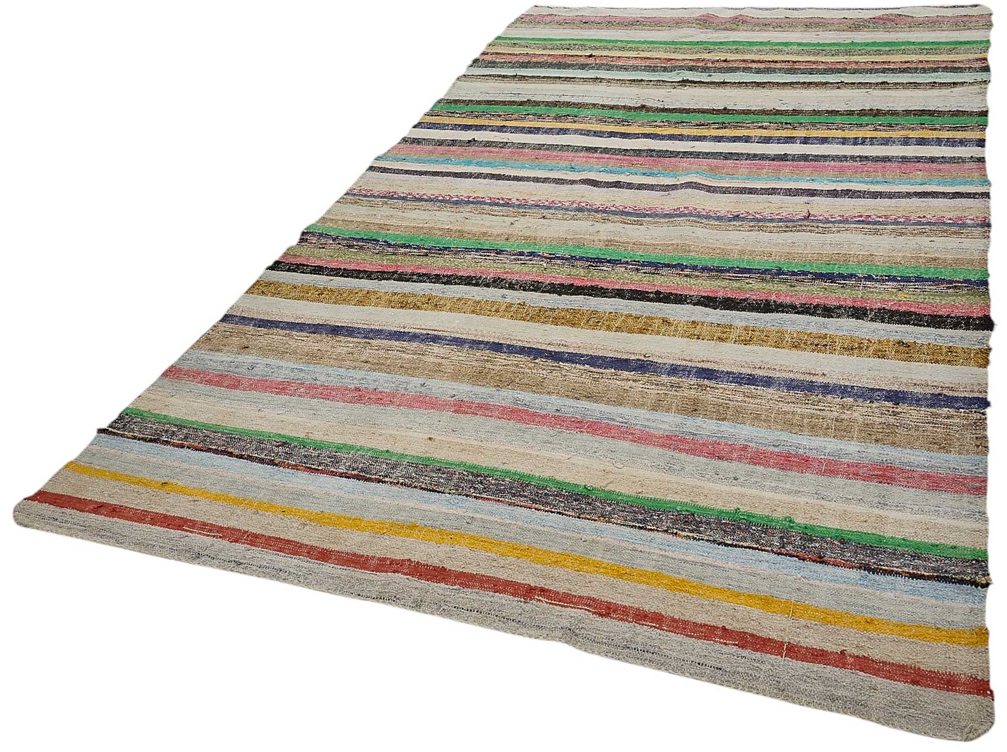 6x10 Handmade Vintage Chaput Kilim Rug - 51863
