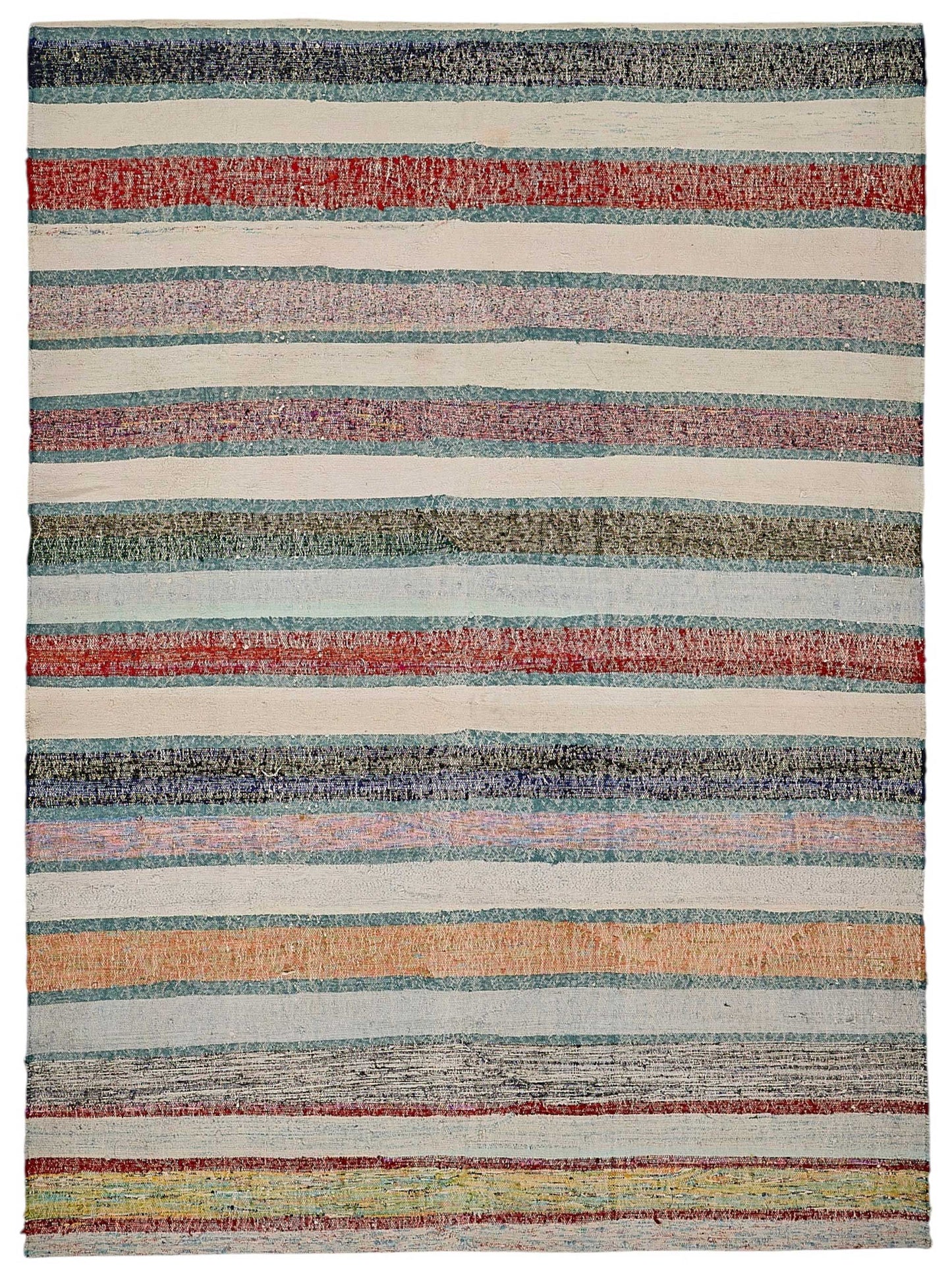 6x8 Handmade Vintage Chaput Kilim Rug - 51864