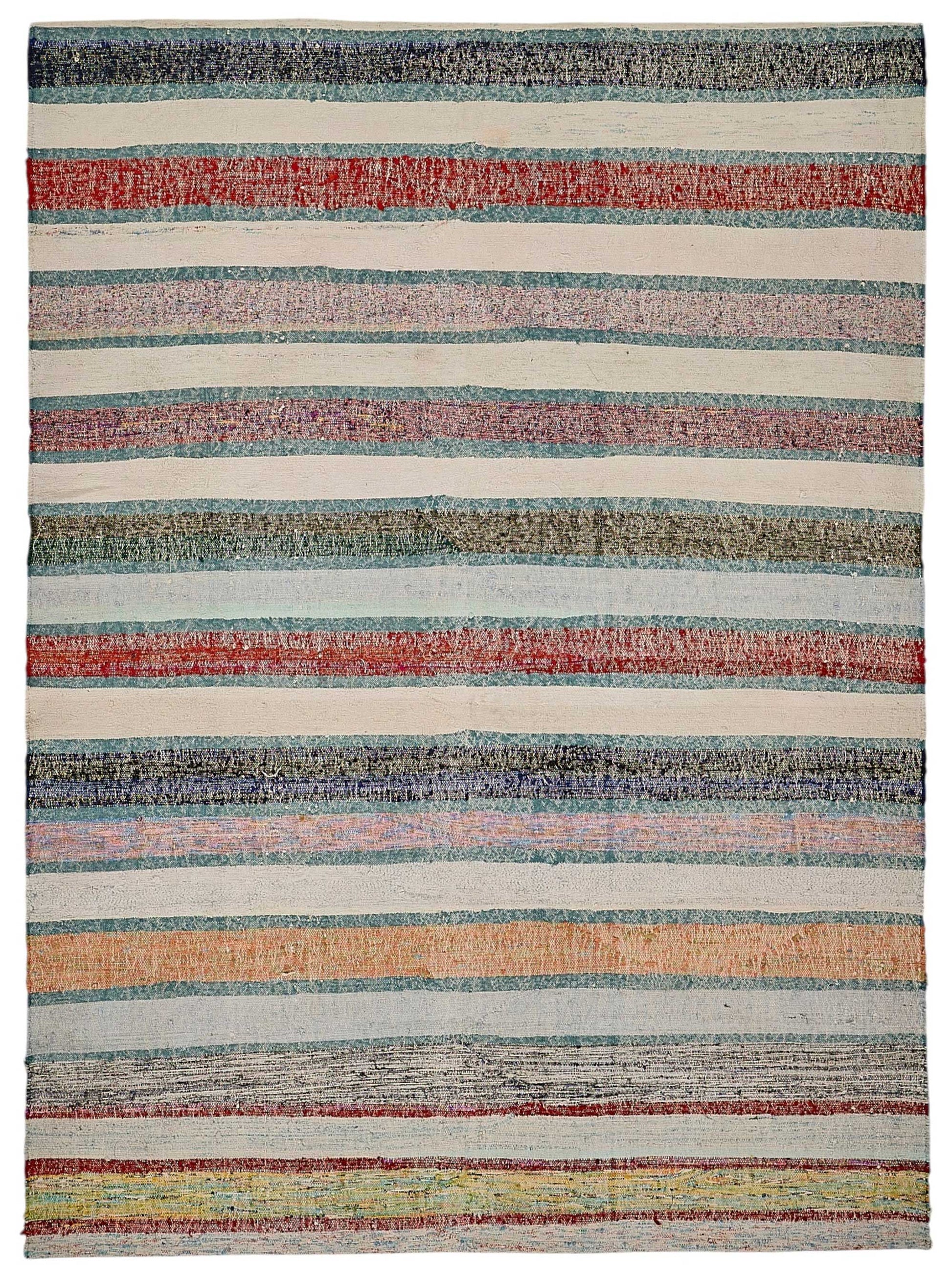 6x8 Handmade Vintage Chaput Kilim Rug - 51864