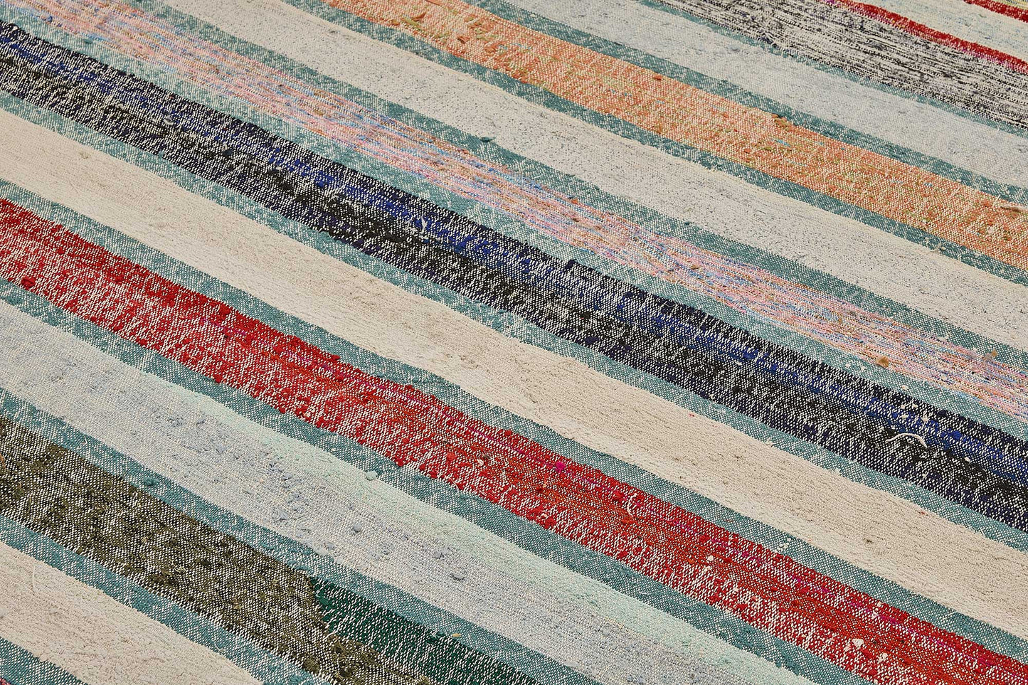 6x8 Handmade Vintage Chaput Kilim Rug - 51864