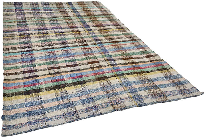 6x10 Handmade Vintage Chaput Kilim Rug - 51865
