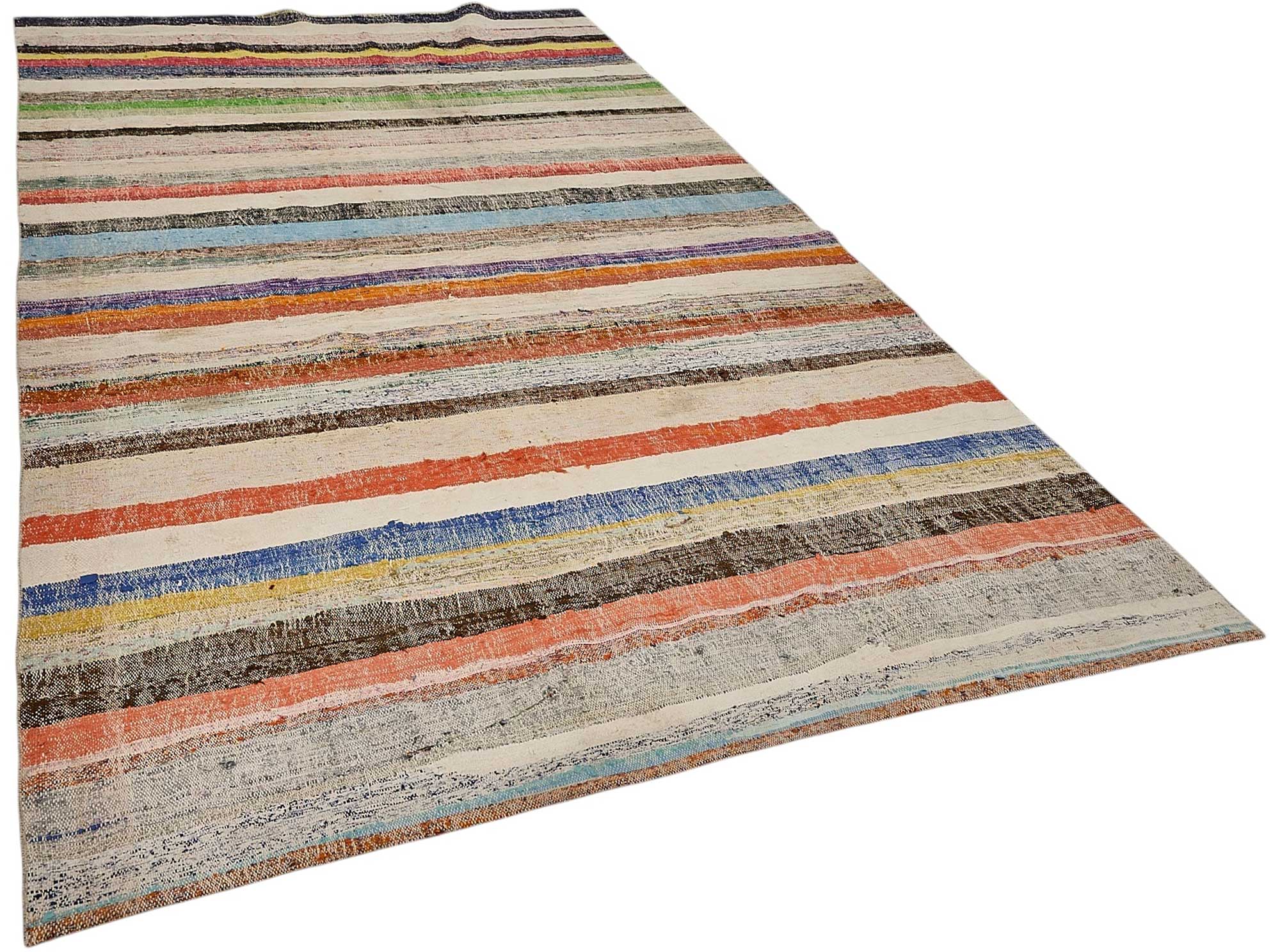 6x11 Handmade Vintage Chaput Kilim Rug - 51866