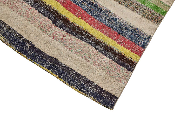 6x11 Handmade Vintage Chaput Kilim Rug - 51866
