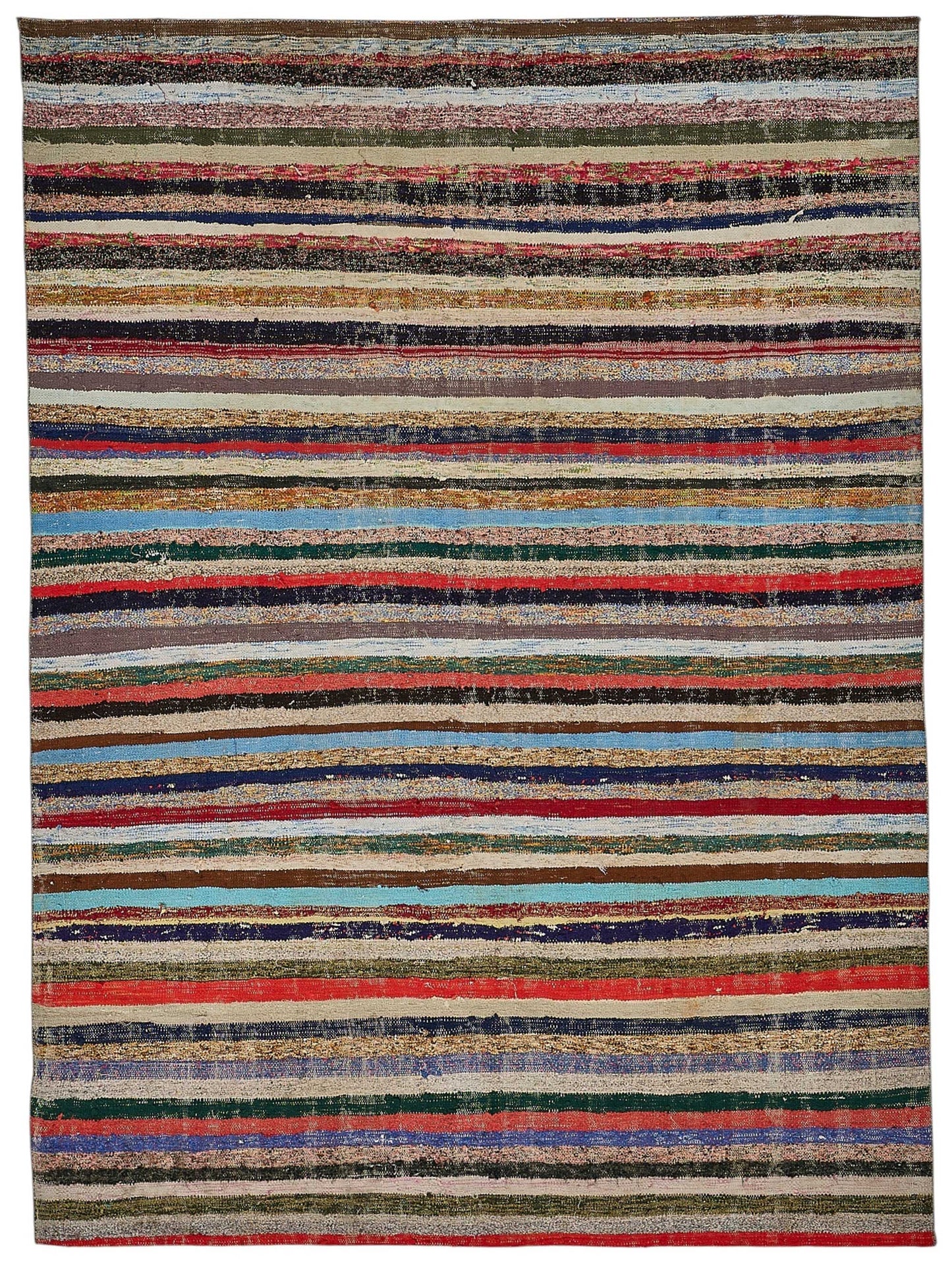 6x8 Handmade Vintage Chaput Kilim Rug - 51867