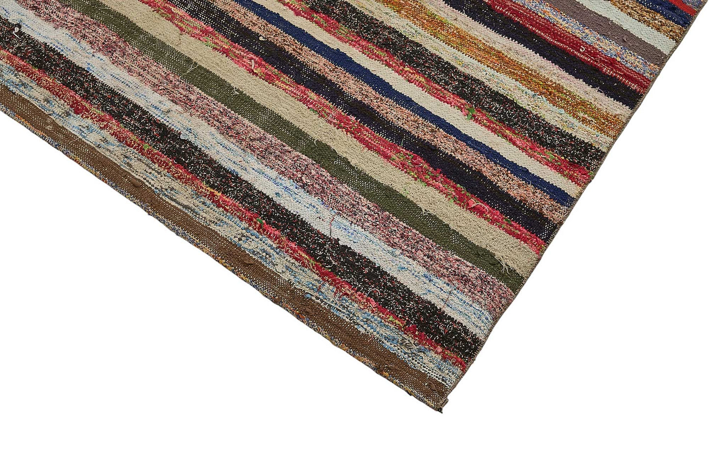 6x8 Handmade Vintage Chaput Kilim Rug - 51867