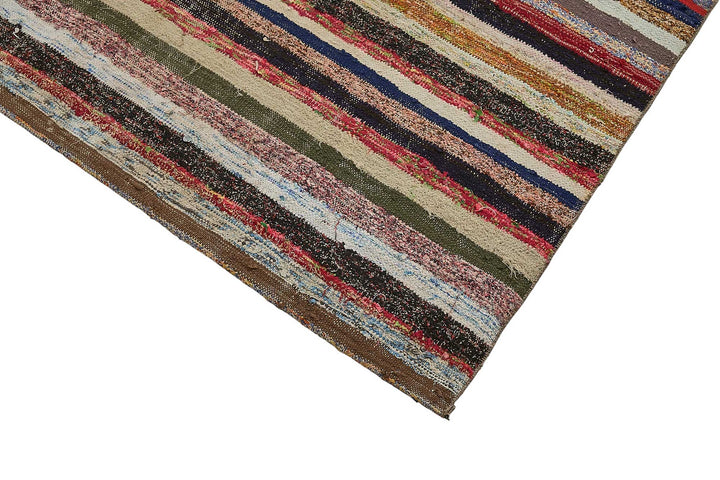 6x8 Handmade Vintage Chaput Kilim Rug - 51867
