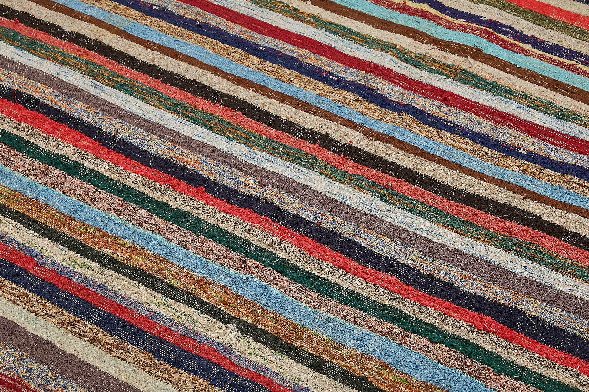 6x8 Handmade Vintage Chaput Kilim Rug - 51867