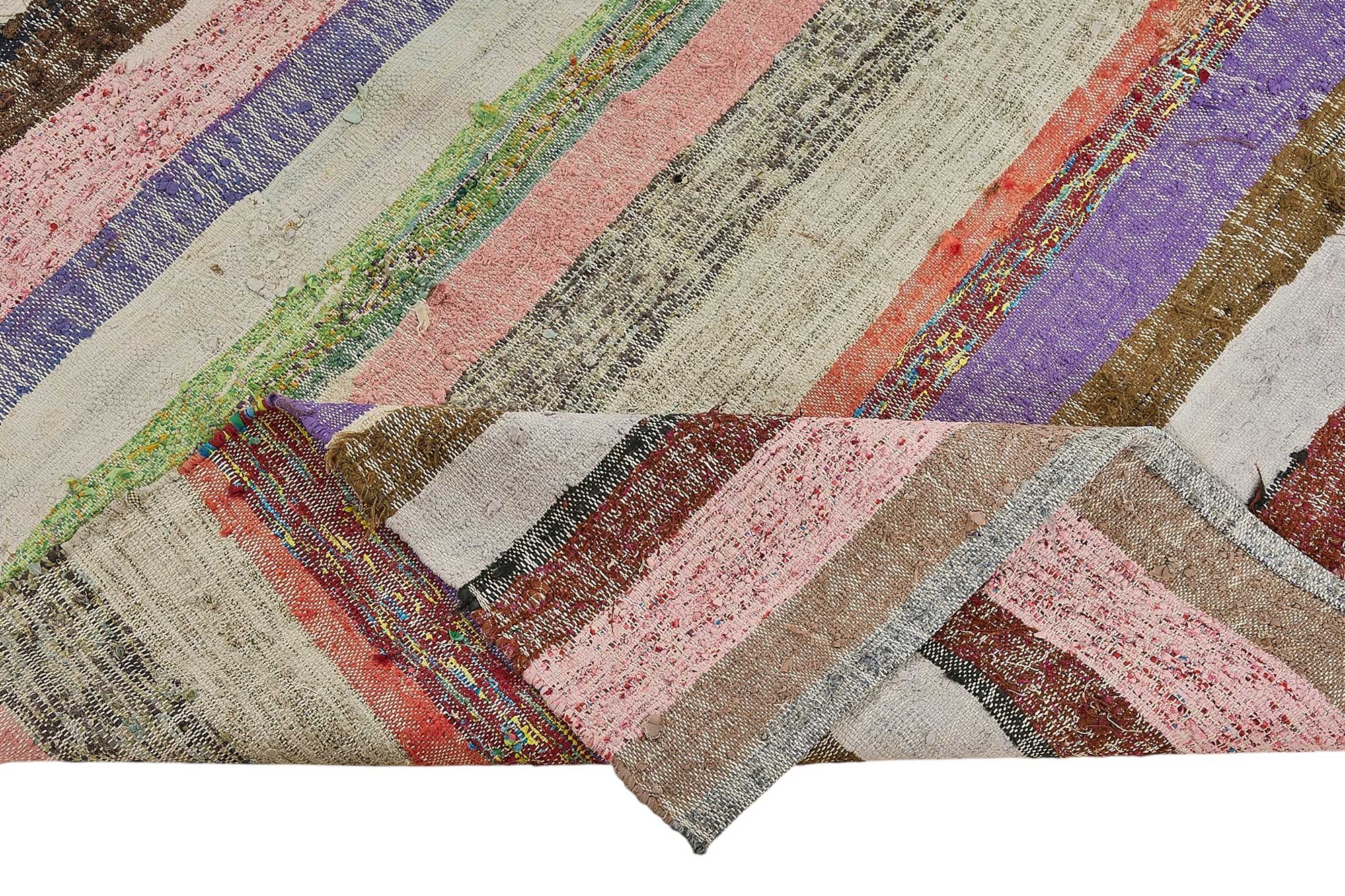 6x9 Handmade Vintage Chaput Kilim Rug - 51868