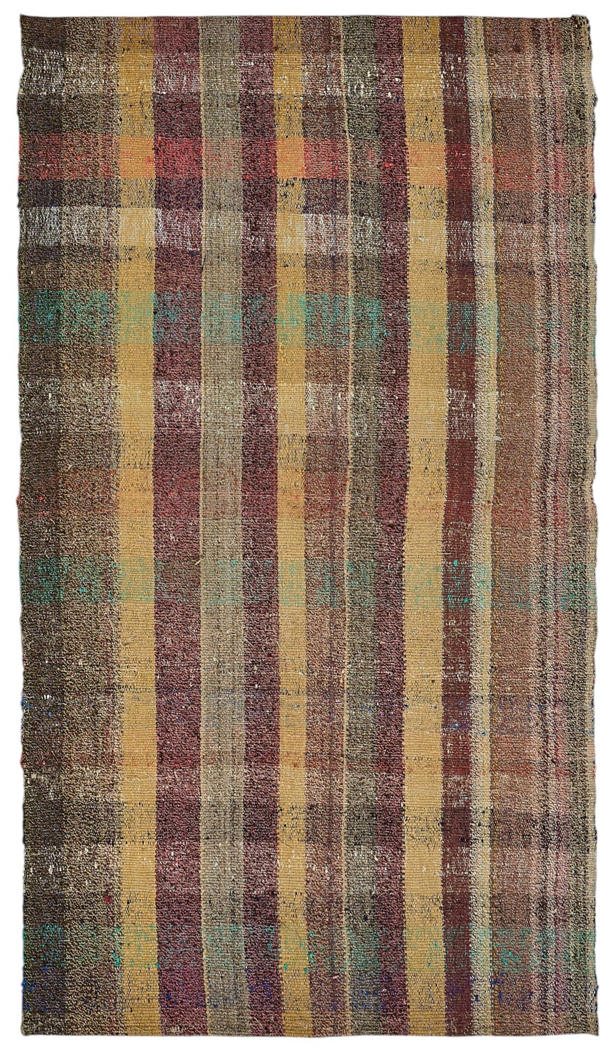 4x8 Handmade Vintage Chaput Kilim Rug - 51869