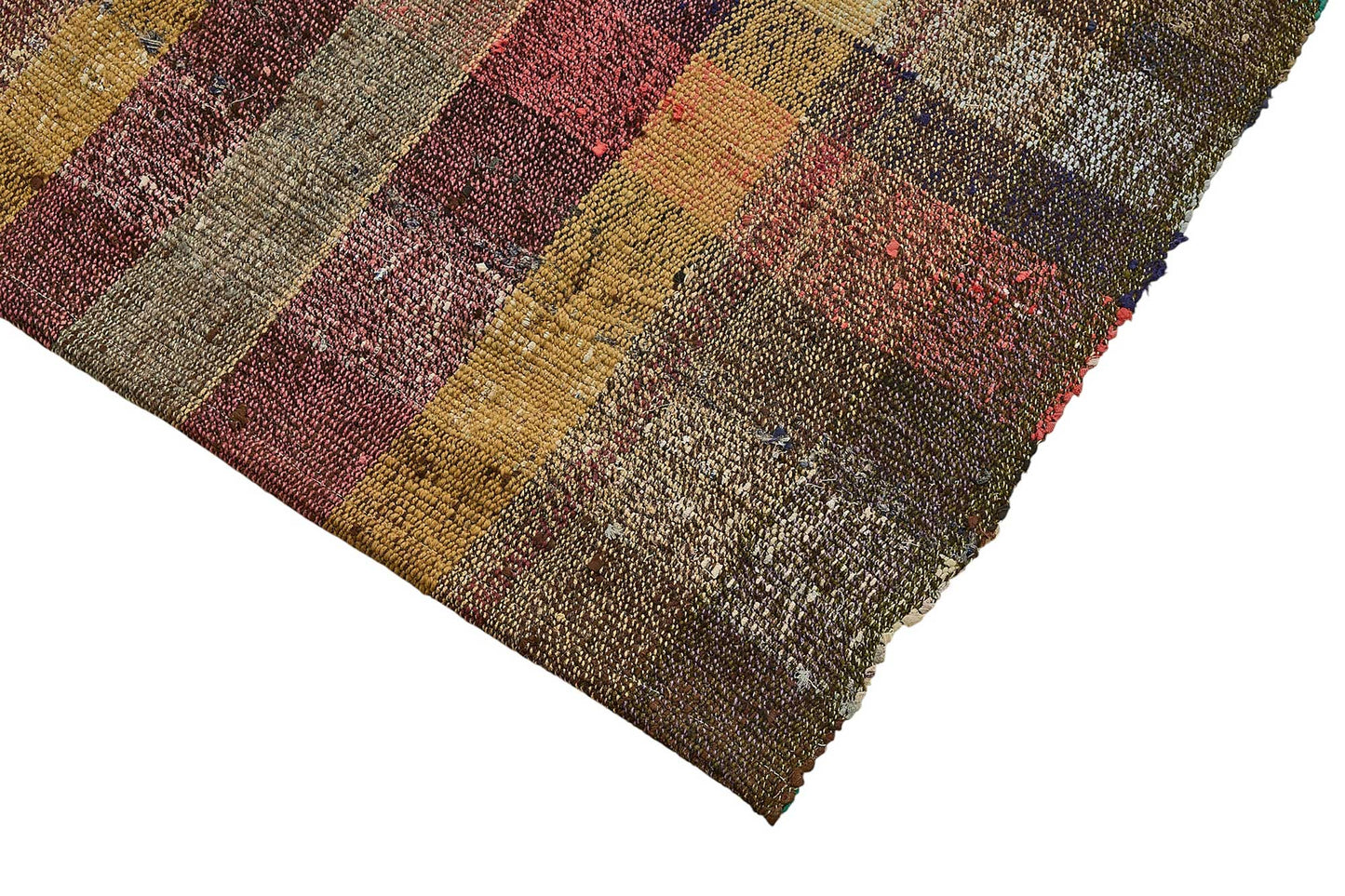 4x8 Handmade Vintage Chaput Kilim Rug - 51869