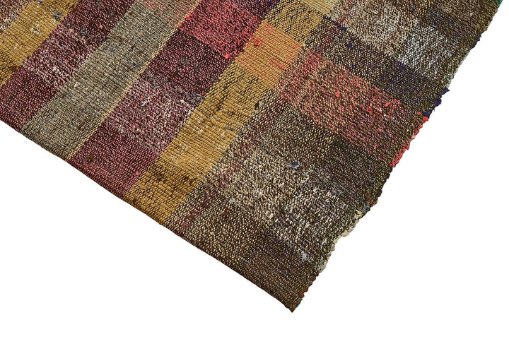 4x8 Handmade Vintage Chaput Kilim Rug - 51869
