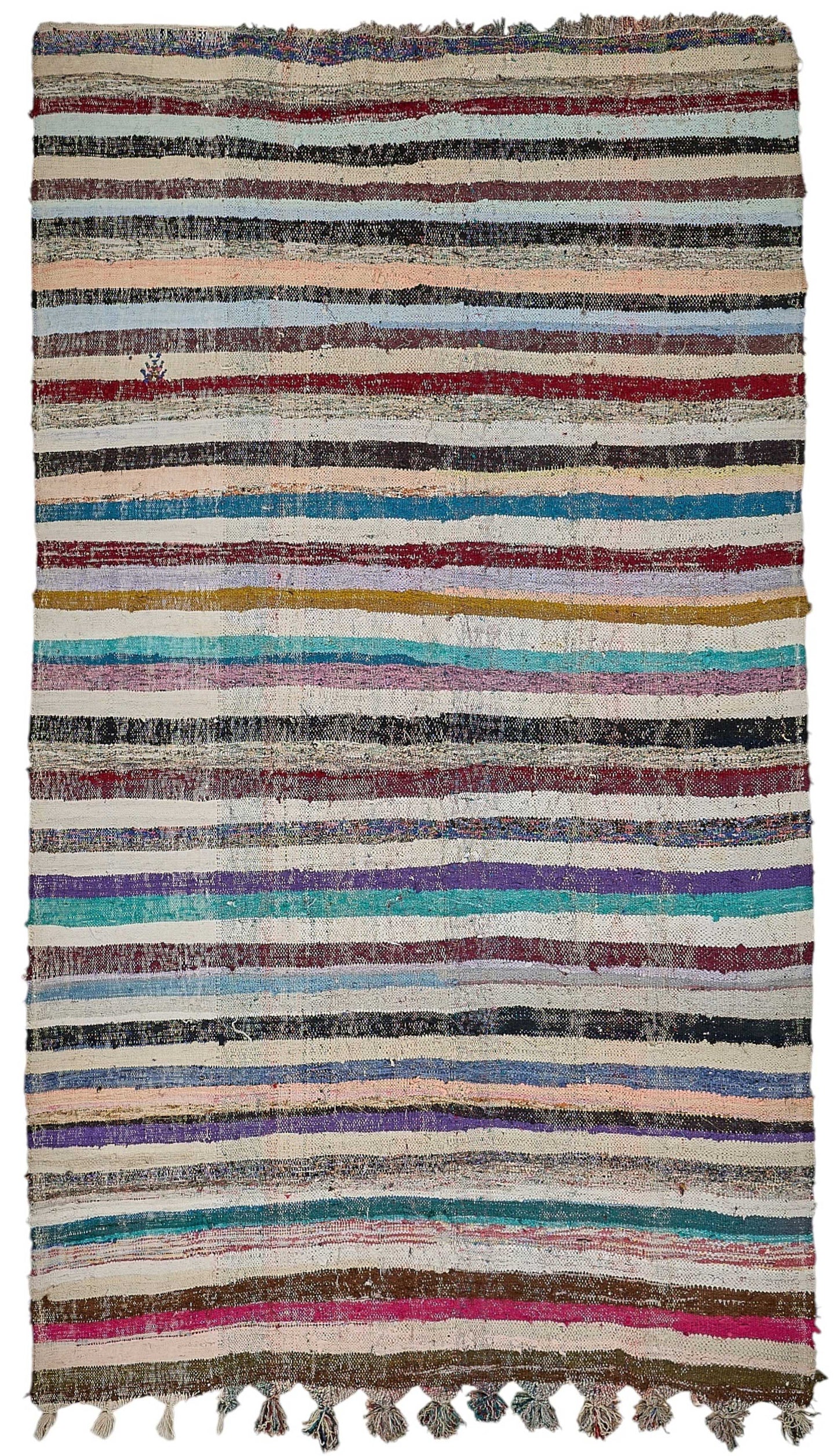 6x10 Handmade Vintage Chaput Kilim Rug - 51870