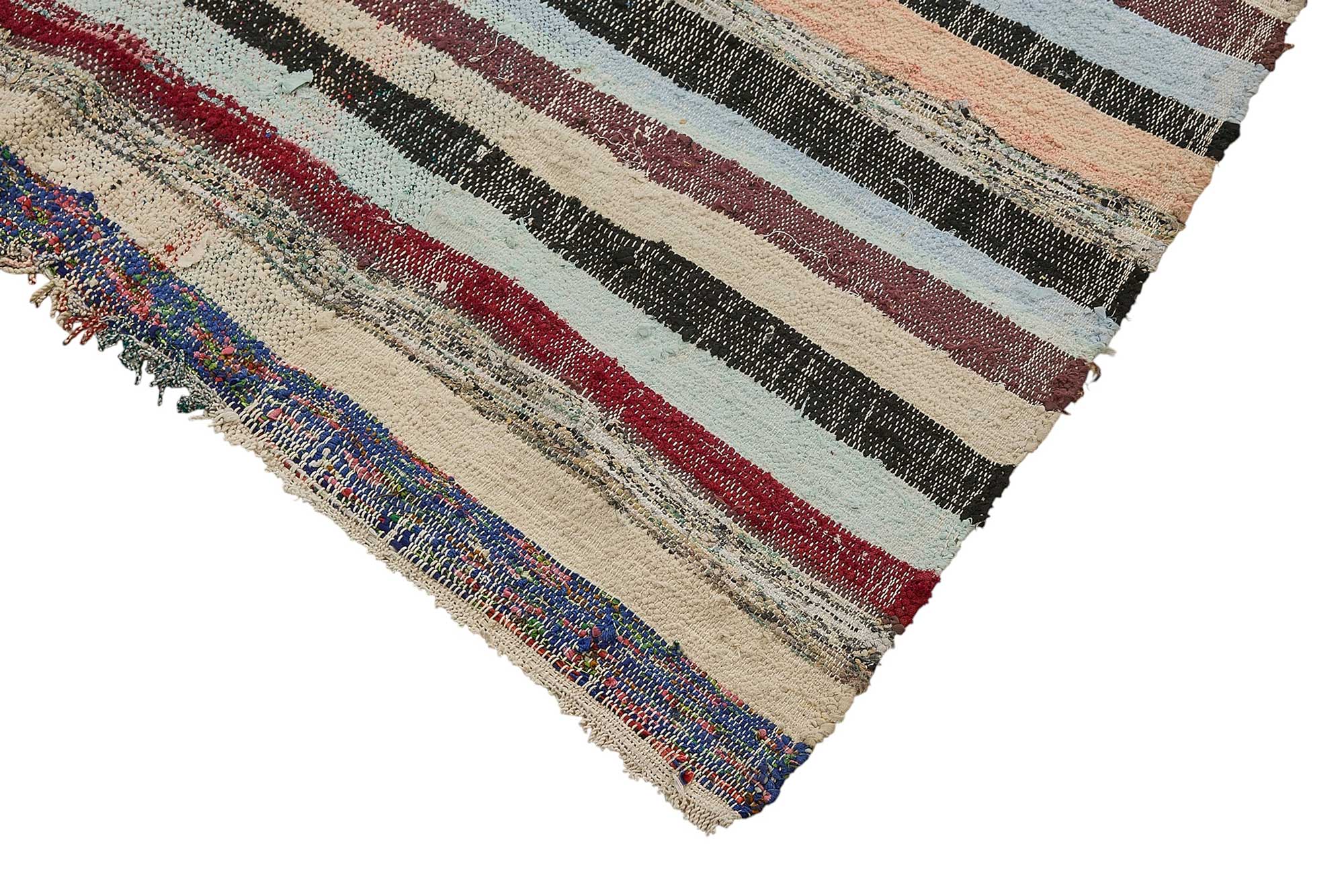 6x10 Handmade Vintage Chaput Kilim Rug - 51870
