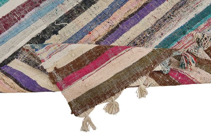 6x10 Handmade Vintage Chaput Kilim Rug - 51870