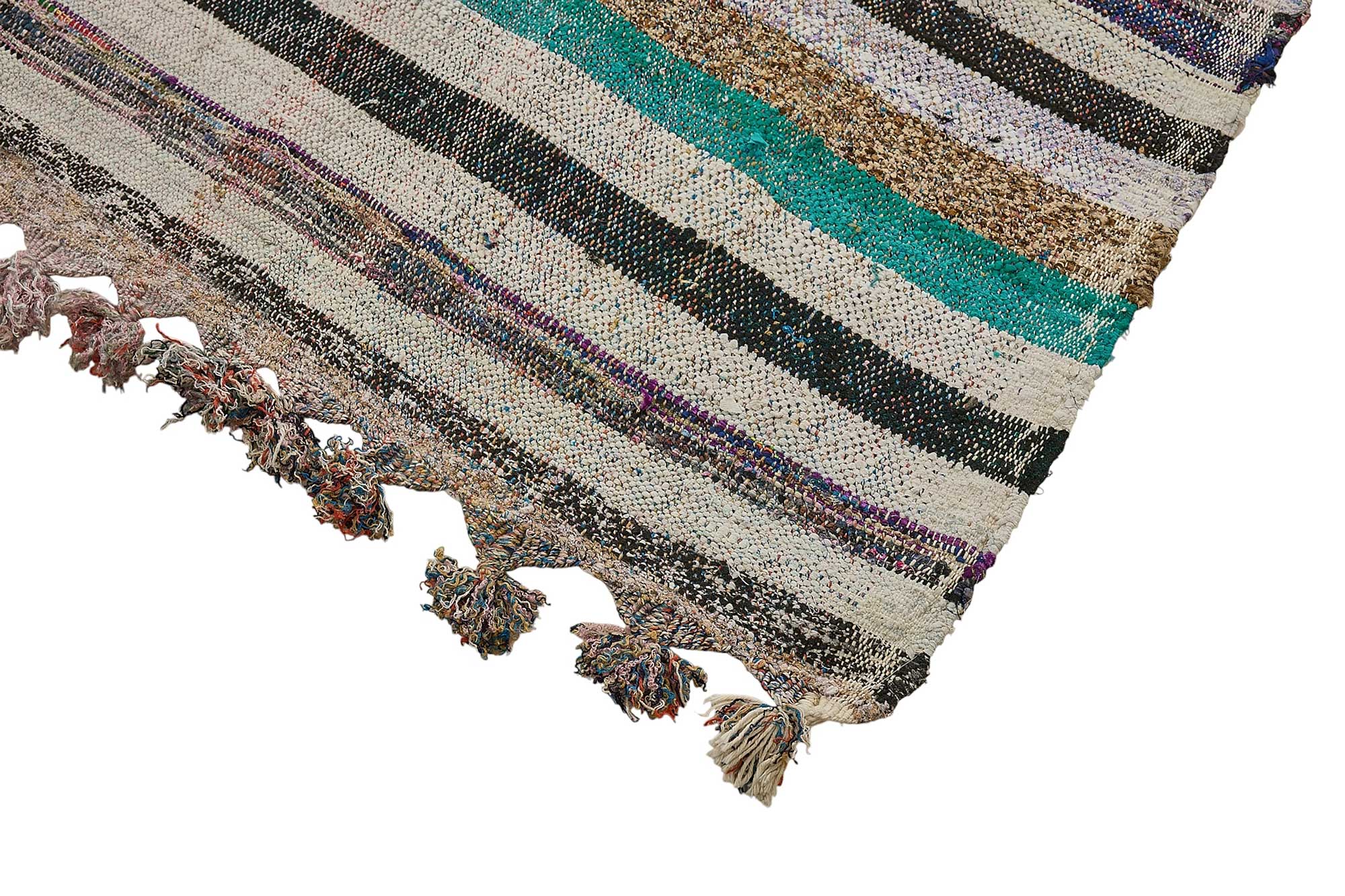 6x10 Handmade Vintage Chaput Kilim Rug - 51871