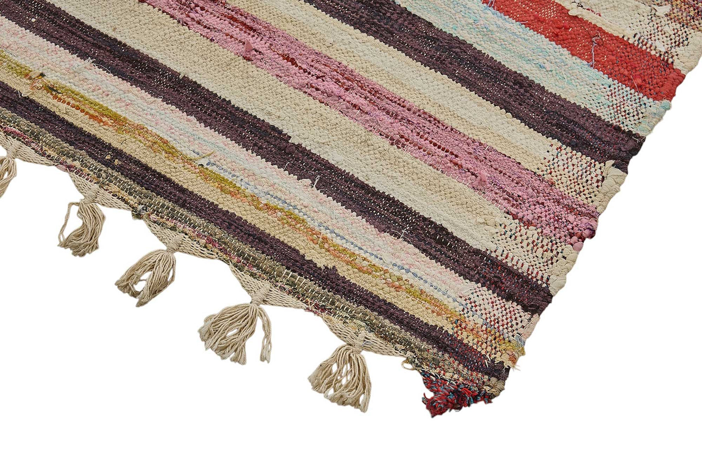 5x11 Handmade Vintage Chaput Kilim Rug - 51872