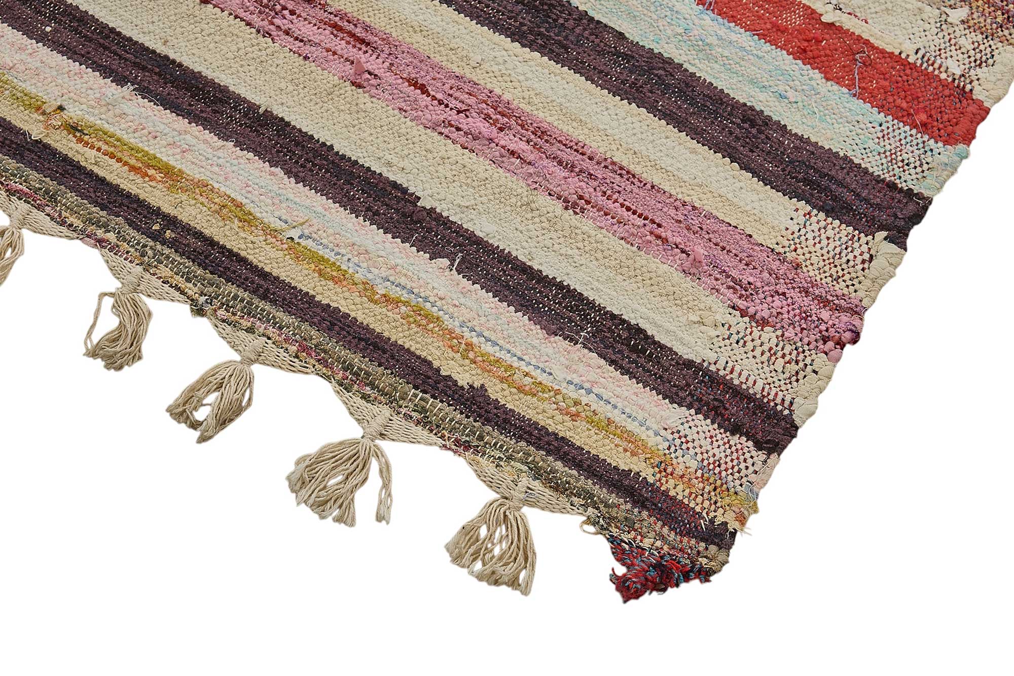 5x11 Handmade Vintage Chaput Kilim Rug - 51872