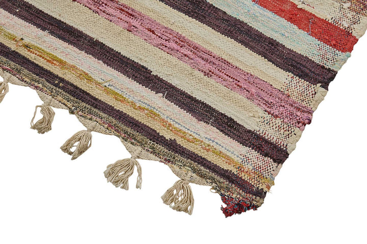 5x11 Handmade Vintage Chaput Kilim Rug - 51872