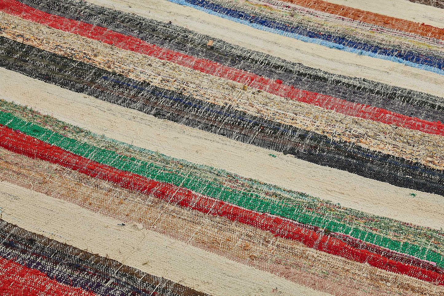 7x11 Handmade Vintage Chaput Kilim Rug - 51873