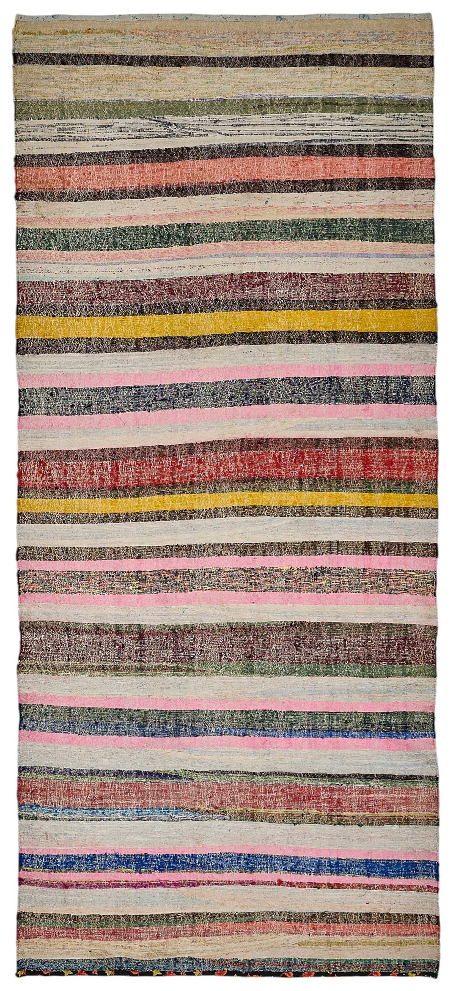 5x11 Handmade Vintage Chaput Kilim Rug - 51874