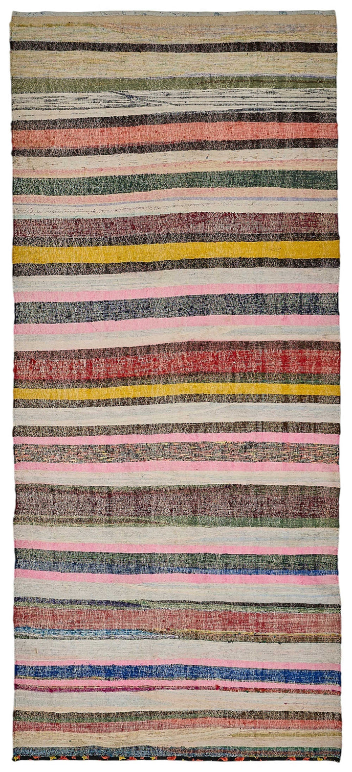 5x11 Handmade Vintage Chaput Kilim Rug - 51874
