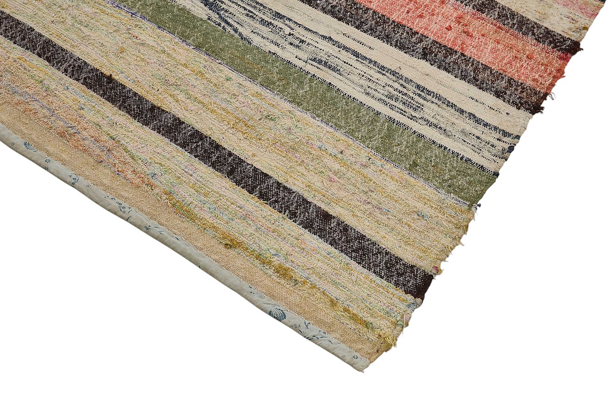 5x11 Handmade Vintage Chaput Kilim Rug - 51874