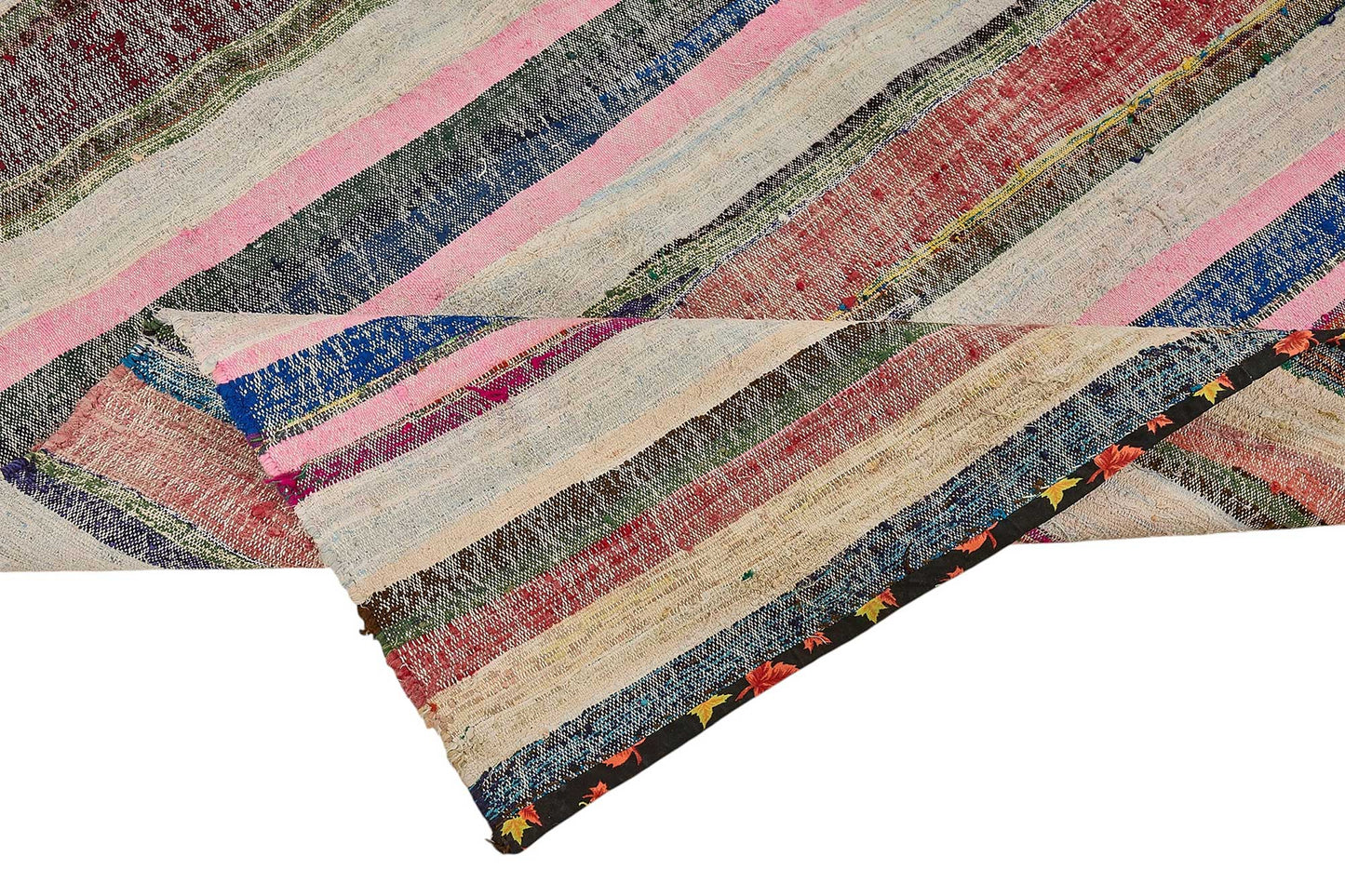 5x11 Handmade Vintage Chaput Kilim Rug - 51874