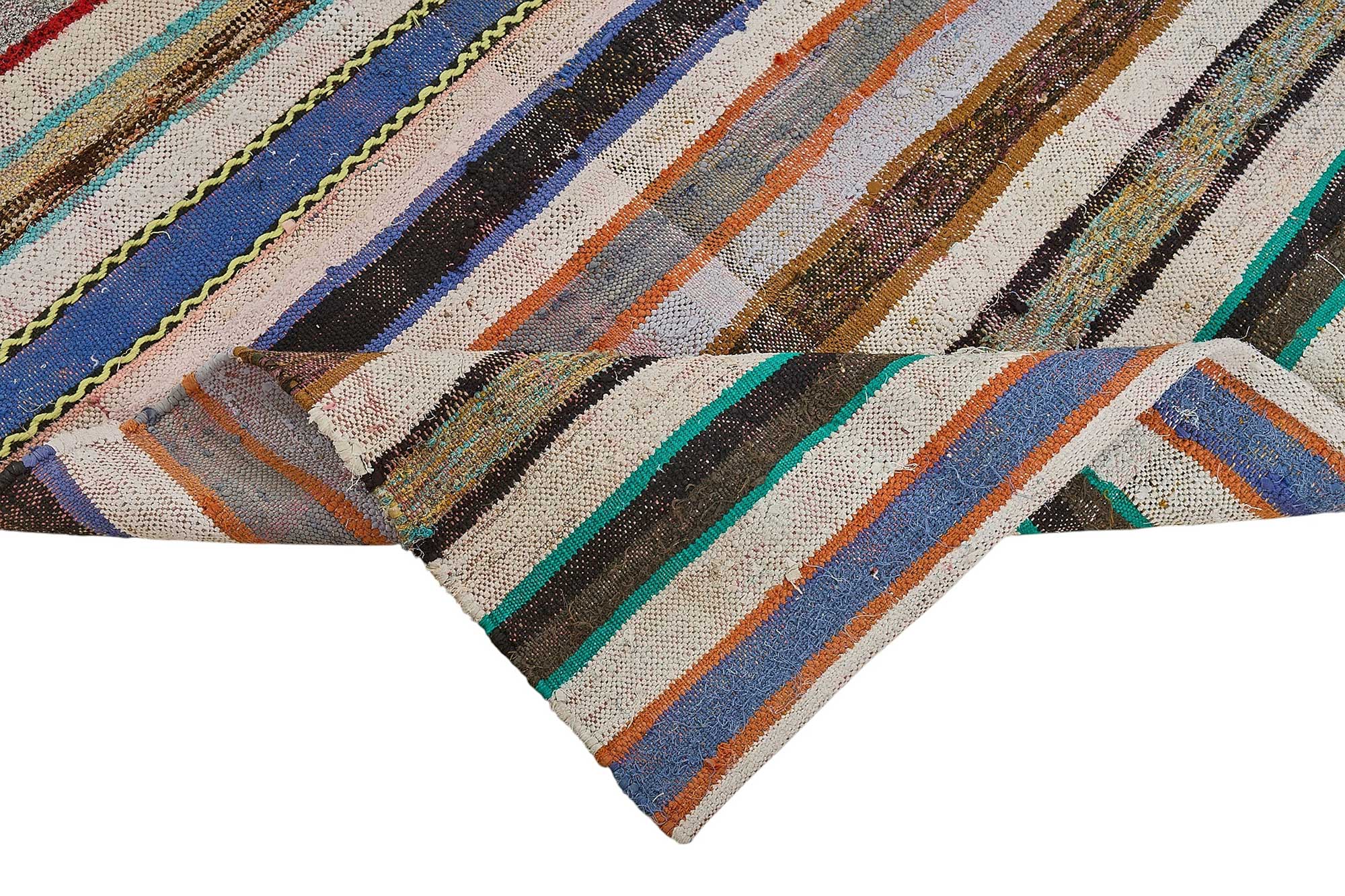 6x10 Handmade Vintage Chaput Kilim Rug - 51875