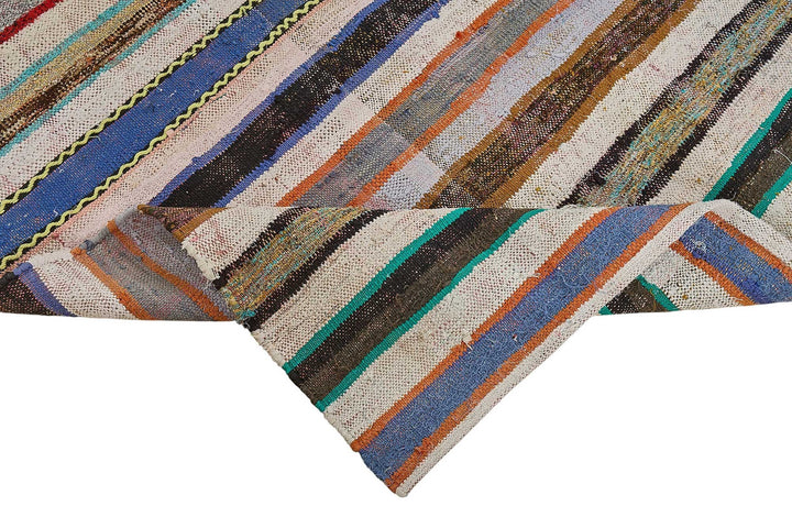 6x10 Handmade Vintage Chaput Kilim Rug - 51875