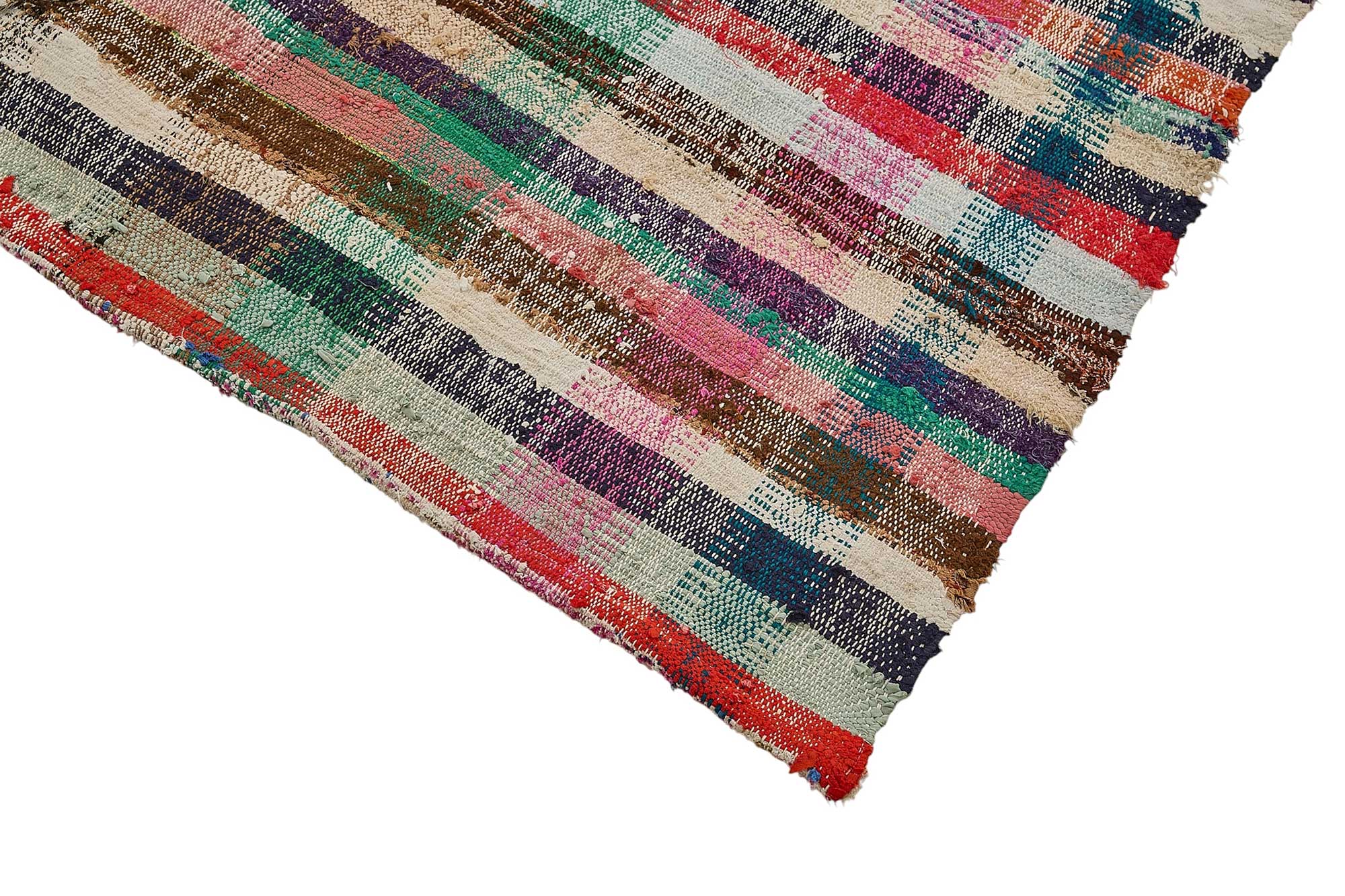 6x10 Handmade Vintage Chaput Kilim Rug - 51877
