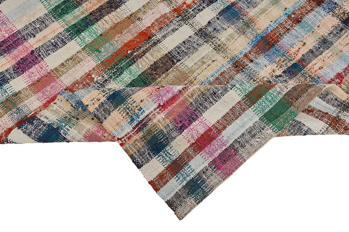 6x10 Handmade Vintage Chaput Kilim Rug - 51877