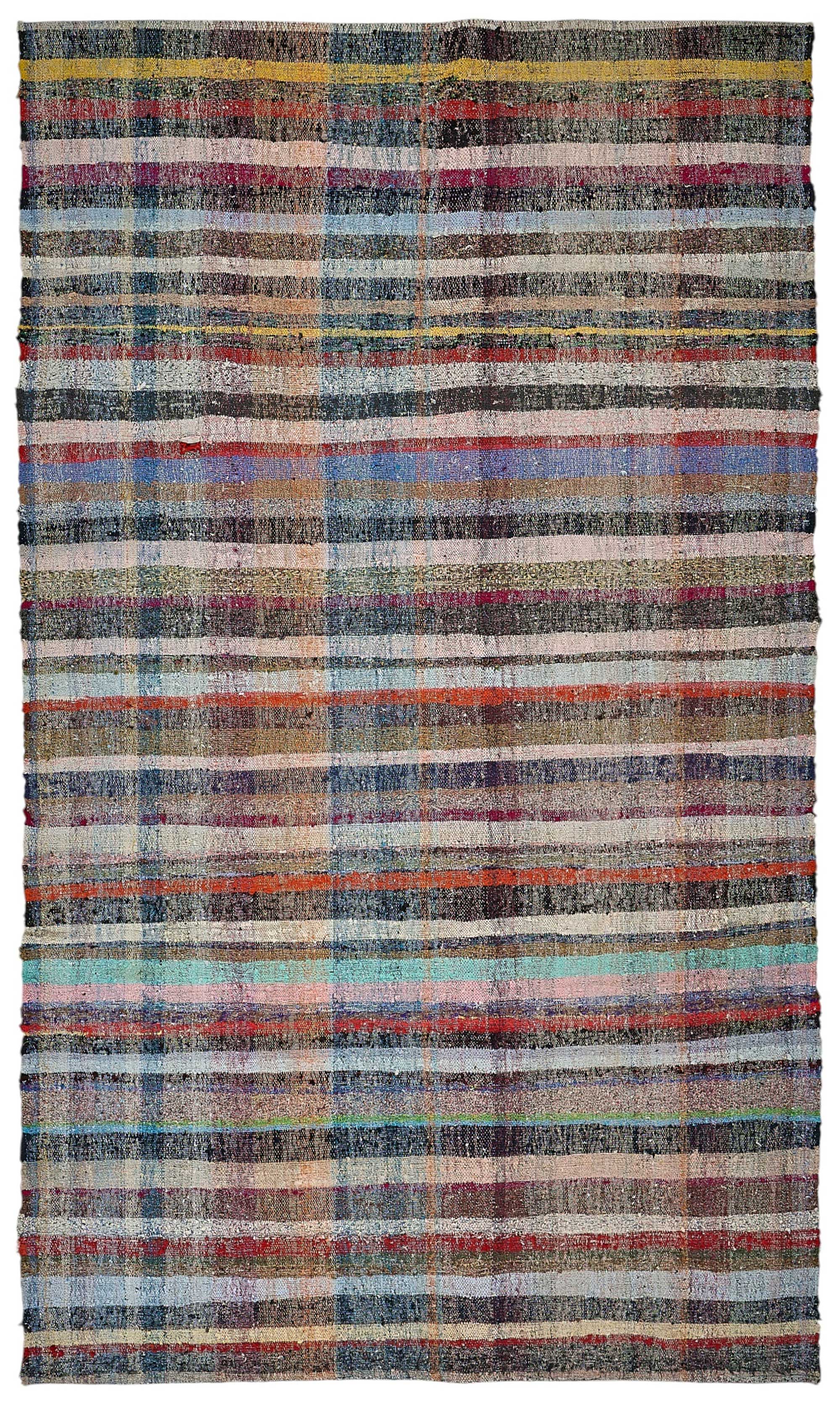 6x11 Handmade Vintage Chaput Kilim Rug - 51878
