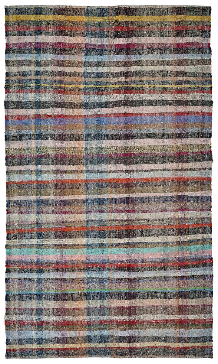 6x11 Handmade Vintage Chaput Kilim Rug - 51878