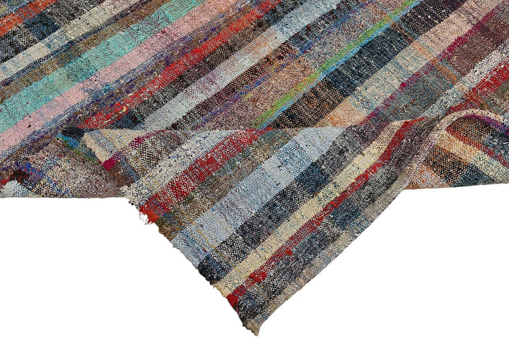 6x11 Handmade Vintage Chaput Kilim Rug - 51878