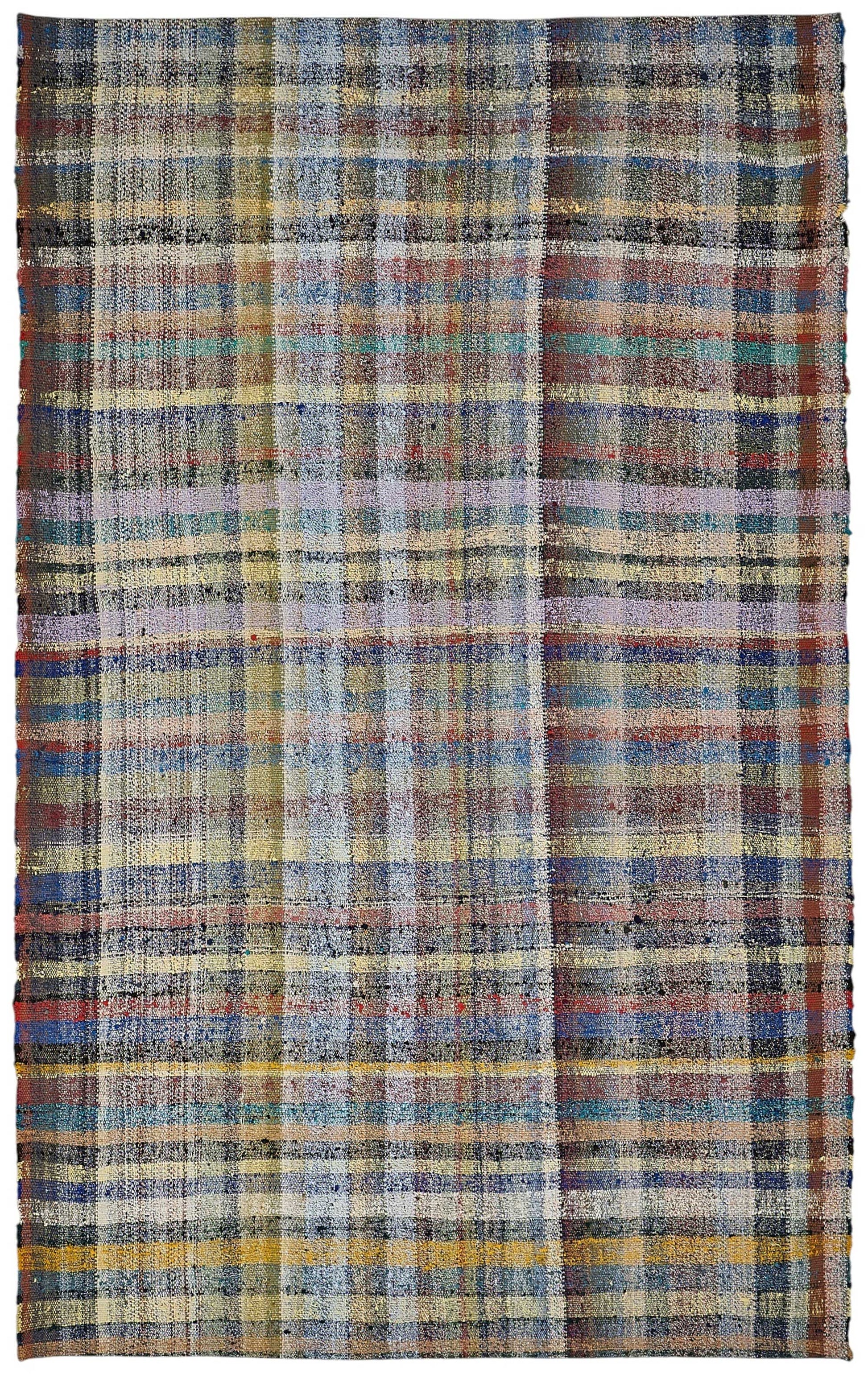 6x10 Handmade Vintage Chaput Kilim Rug - 51879