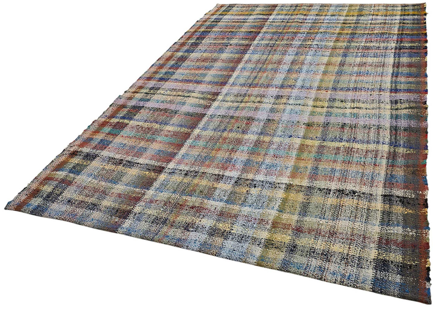 6x10 Handmade Vintage Chaput Kilim Rug - 51879