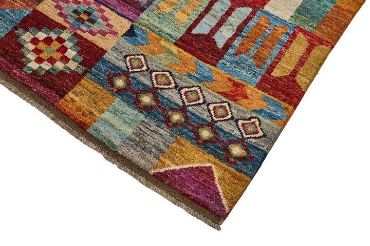 6x10 Multicolor Modern Tribal Rug - 51932