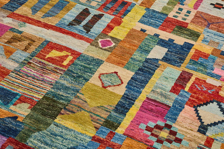 6x10 Multicolor Modern Tribal Rug - 51932